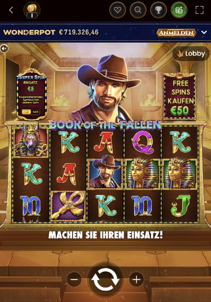 Casino-Angebot von Legiano auf Mobilgeräten