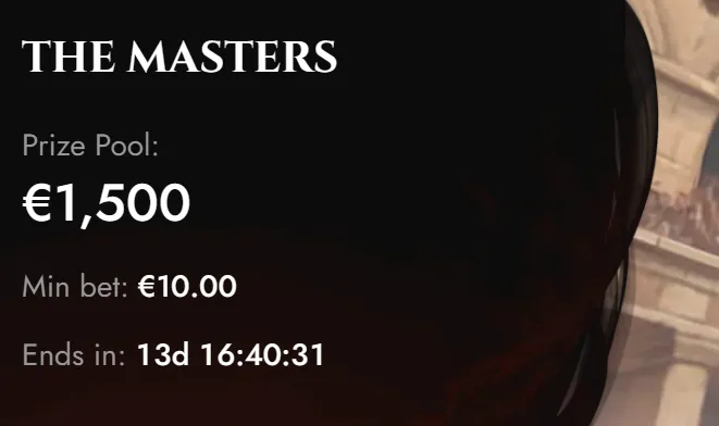 Legiano casino tournament rewards overview