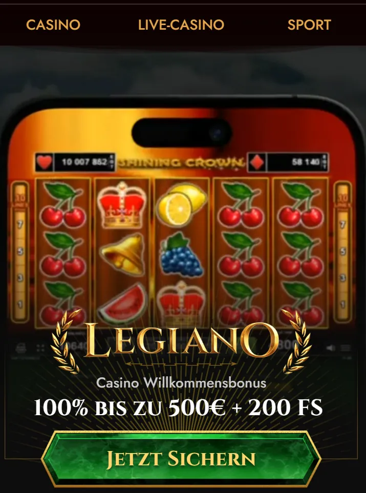 Legiano mobile website access