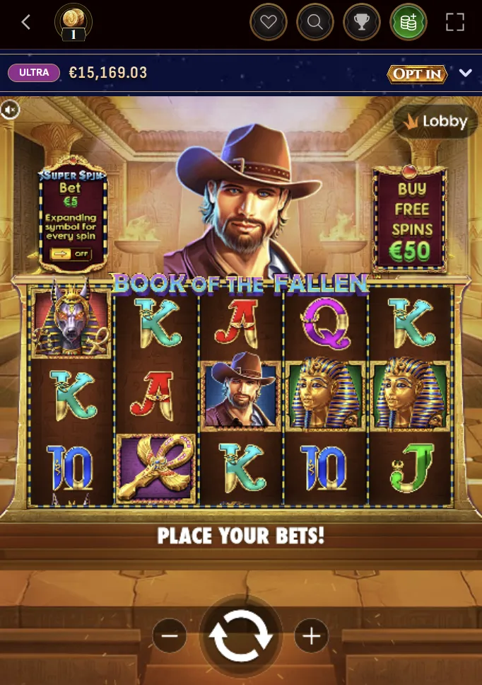 Legiano casino games on mobile