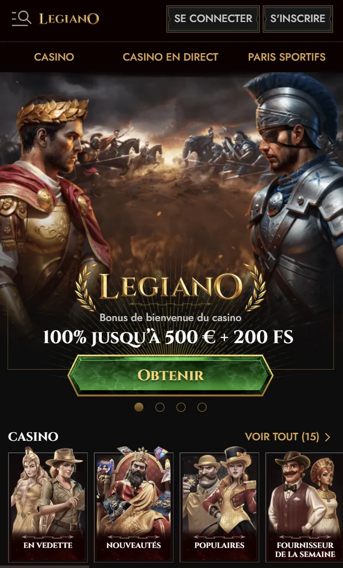 Accès mobile Legiano
