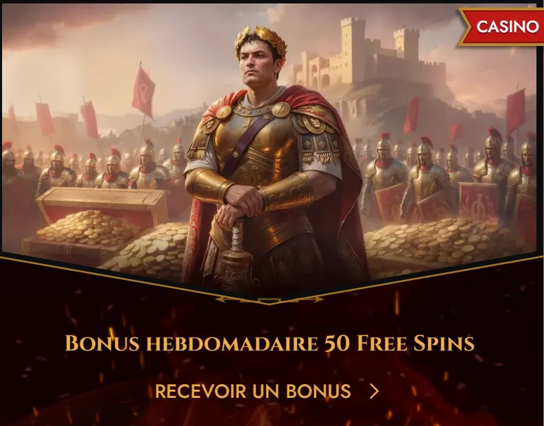 Gladiateur Legiano devant une arène aux accents dorés