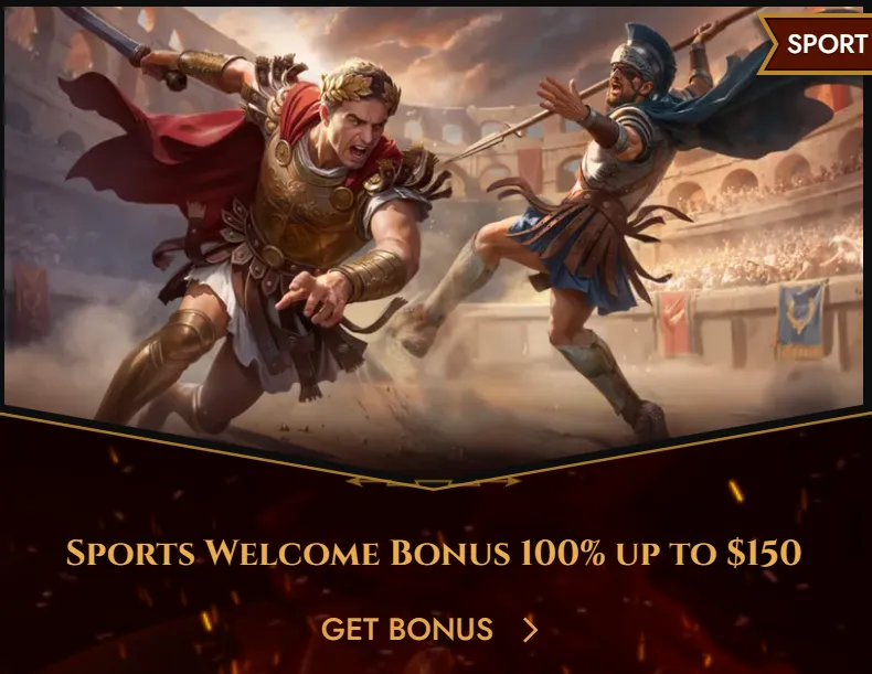 Legiano casino lobby with Roman battle styling