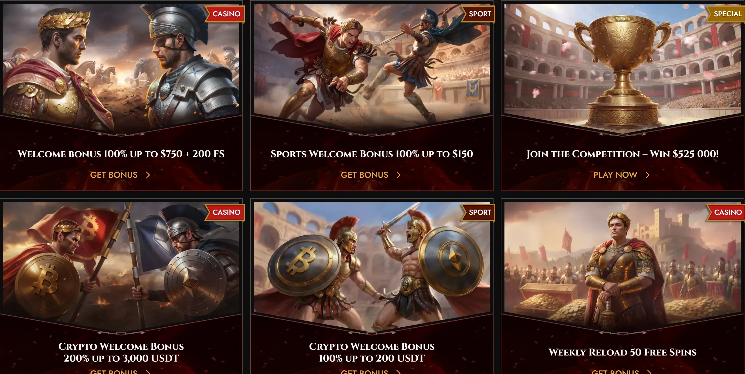 Legiano casino reload promotions overview