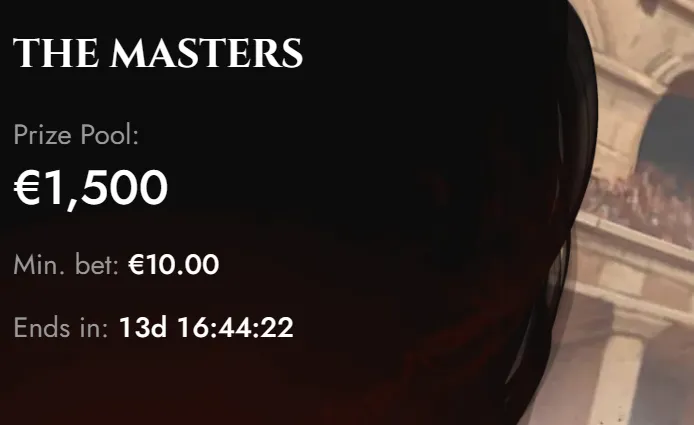 Legiano casino tournament rewards