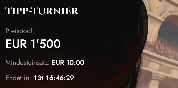 Turnierpreise und Coins bei Legiano