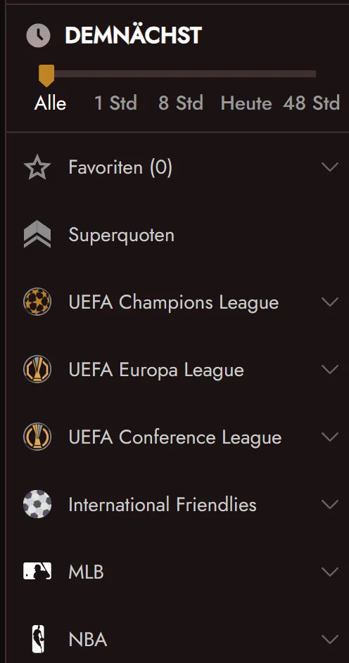 Bet Builder für kombinierte Wettoptionen