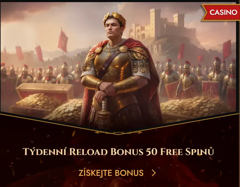 Gladiátor Legiano u zlatého promo panelu