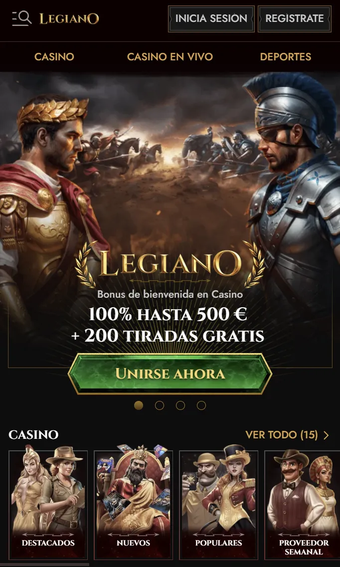 Acceso móvil a Legiano