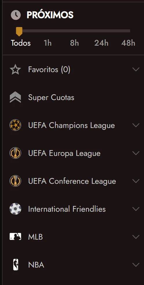 Función Bet Builder para apuestas deportivas