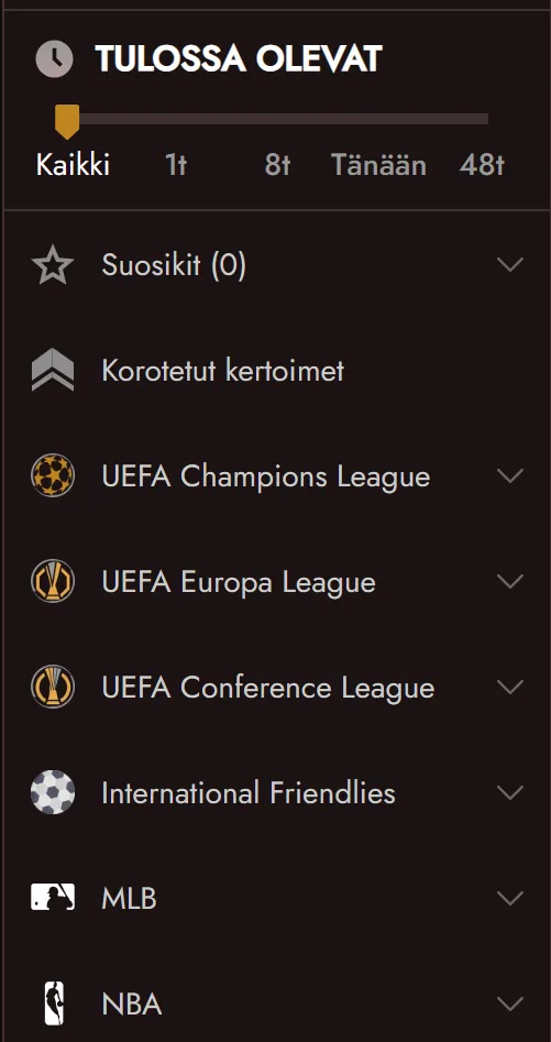 Bet Builder Legianon vedonlyönnissä