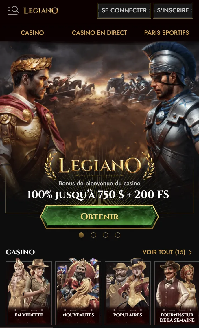 Accès mobile Legiano