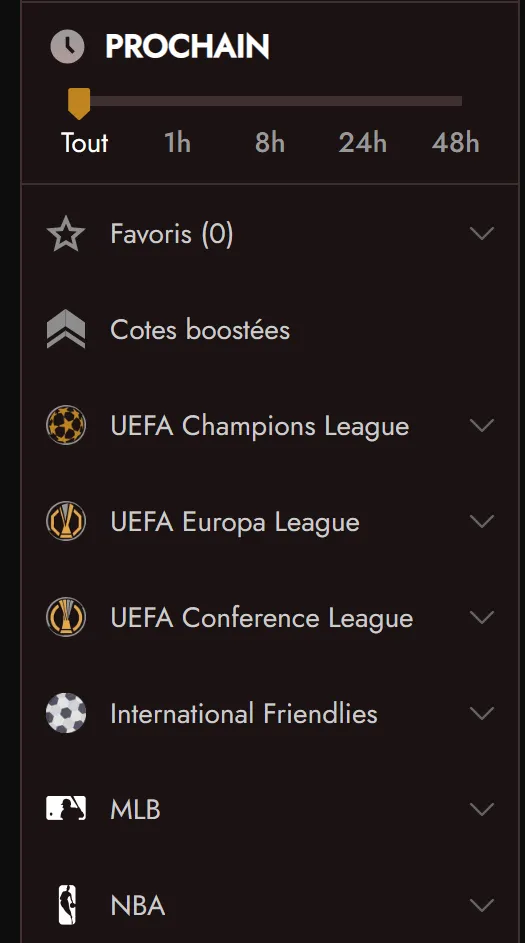 Fonction Bet Builder pour paris sportifs