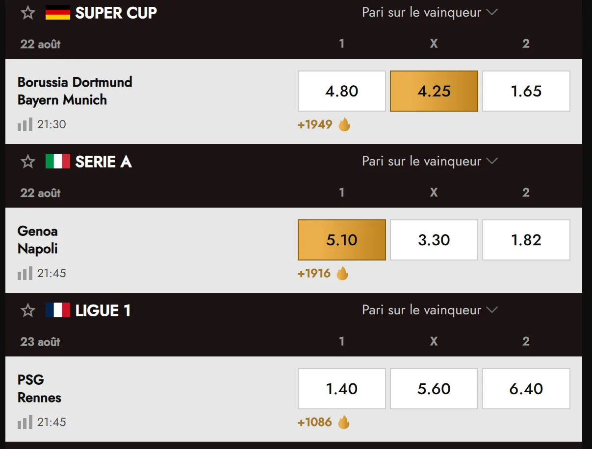 Icône football pour les paris sportifs