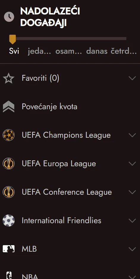 Bet Builder za kombiniranje odabranih tržišta