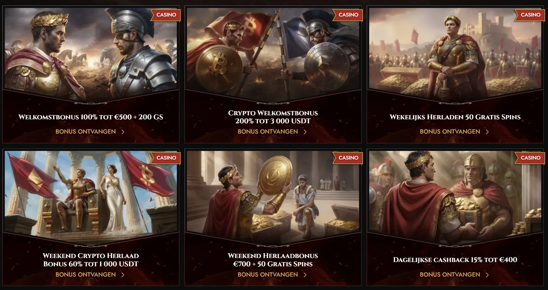 Legiano casino promoties en reloadbonussen