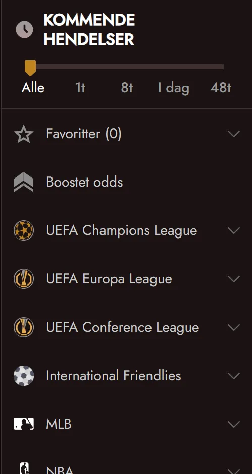 Bet Builder for kombinerte spill på samme kamp