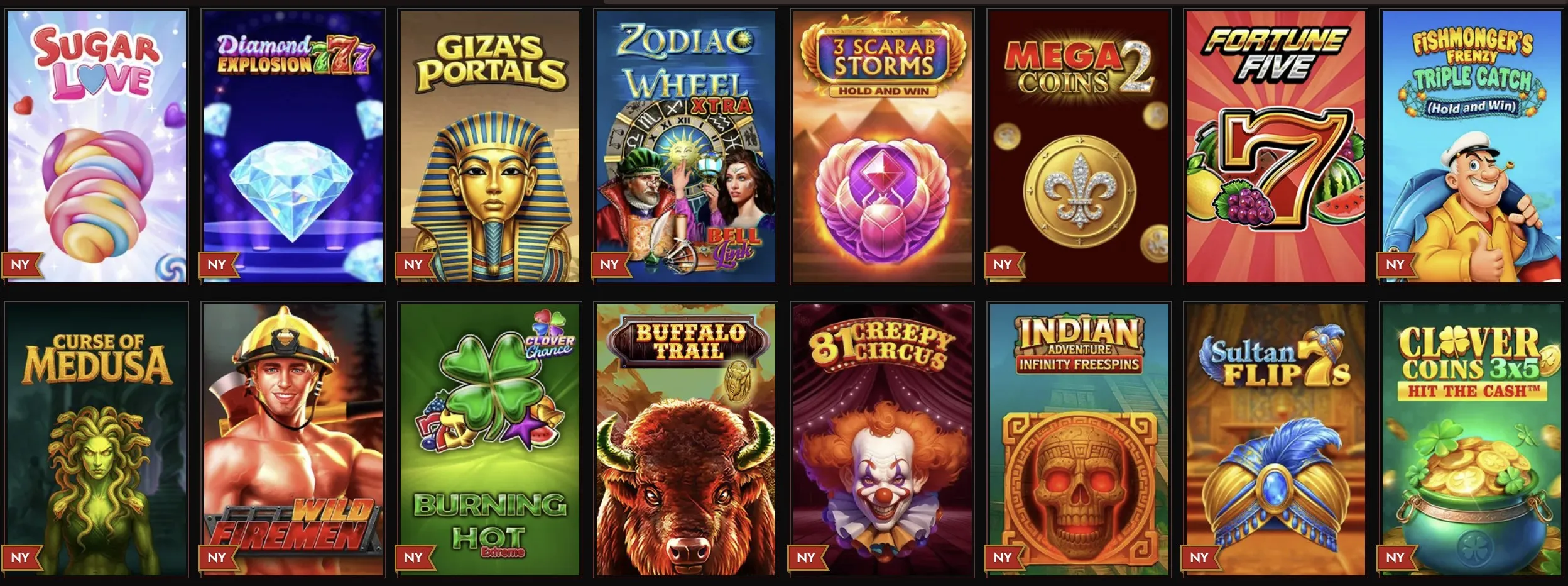 Spilleautomatkategorier hos Legiano Casino