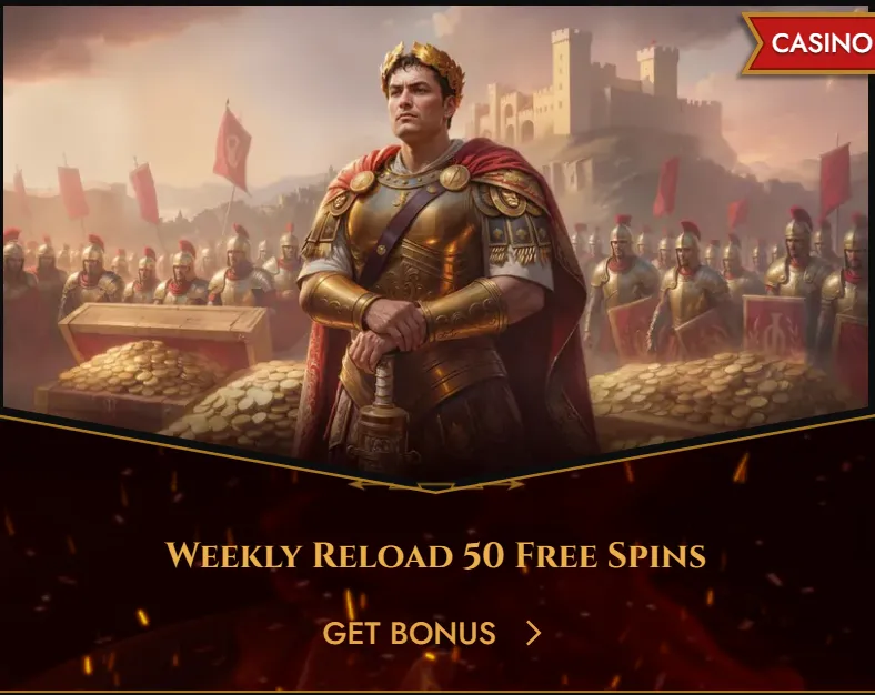 Roman gladiator beside Legiano bonus offers and rewards
