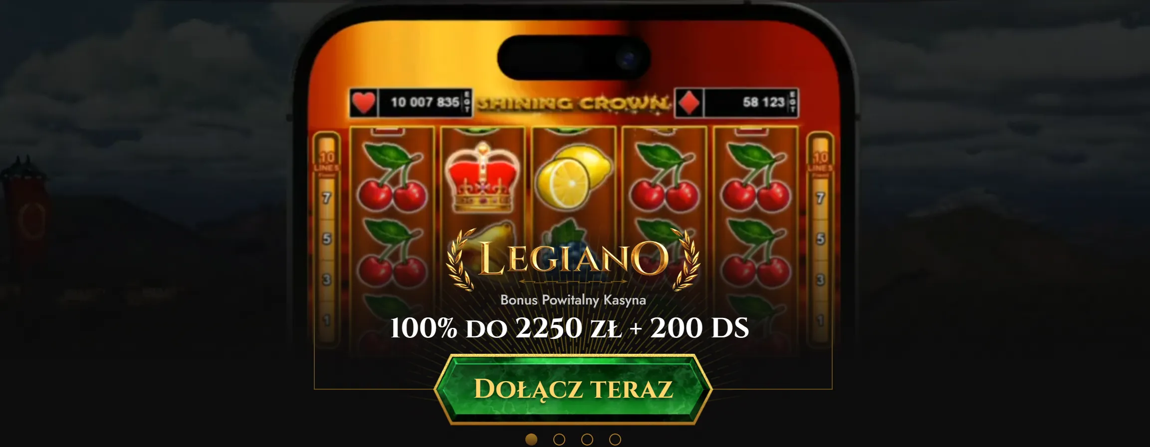 Kontrola bonusów Legiano