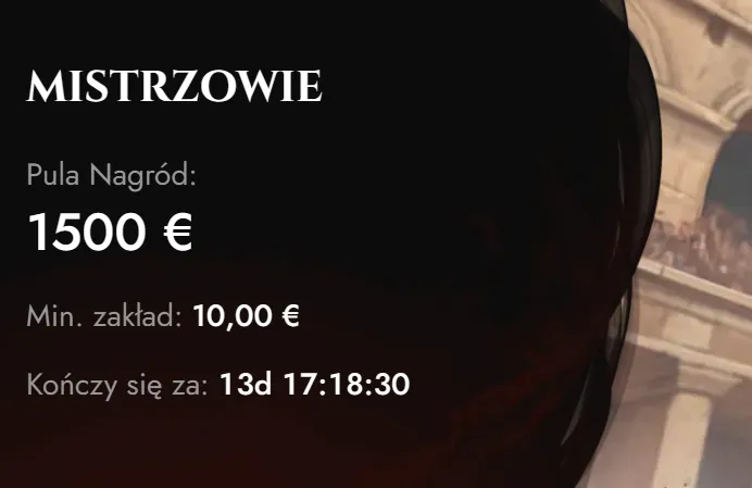 Turnieje Legiano z pulami nagród