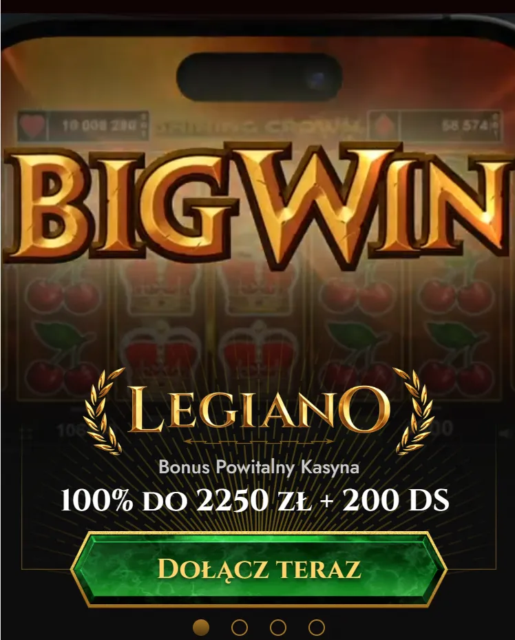 Mobilne casino Legiano na telefonie