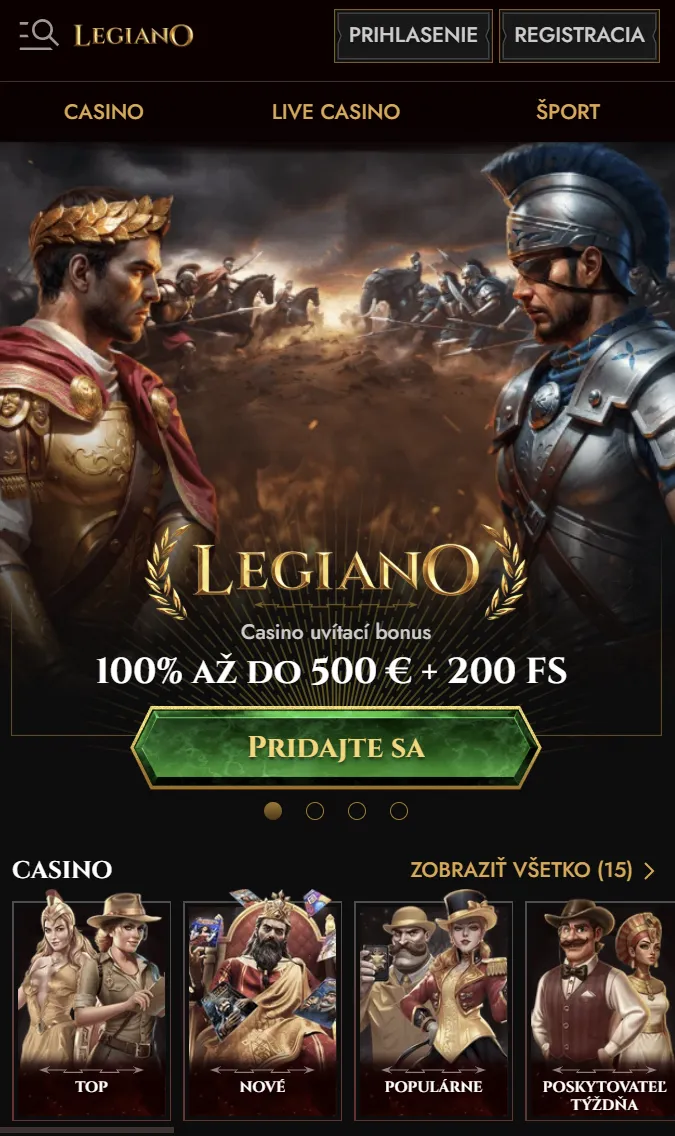Mobilný prístup Legiano