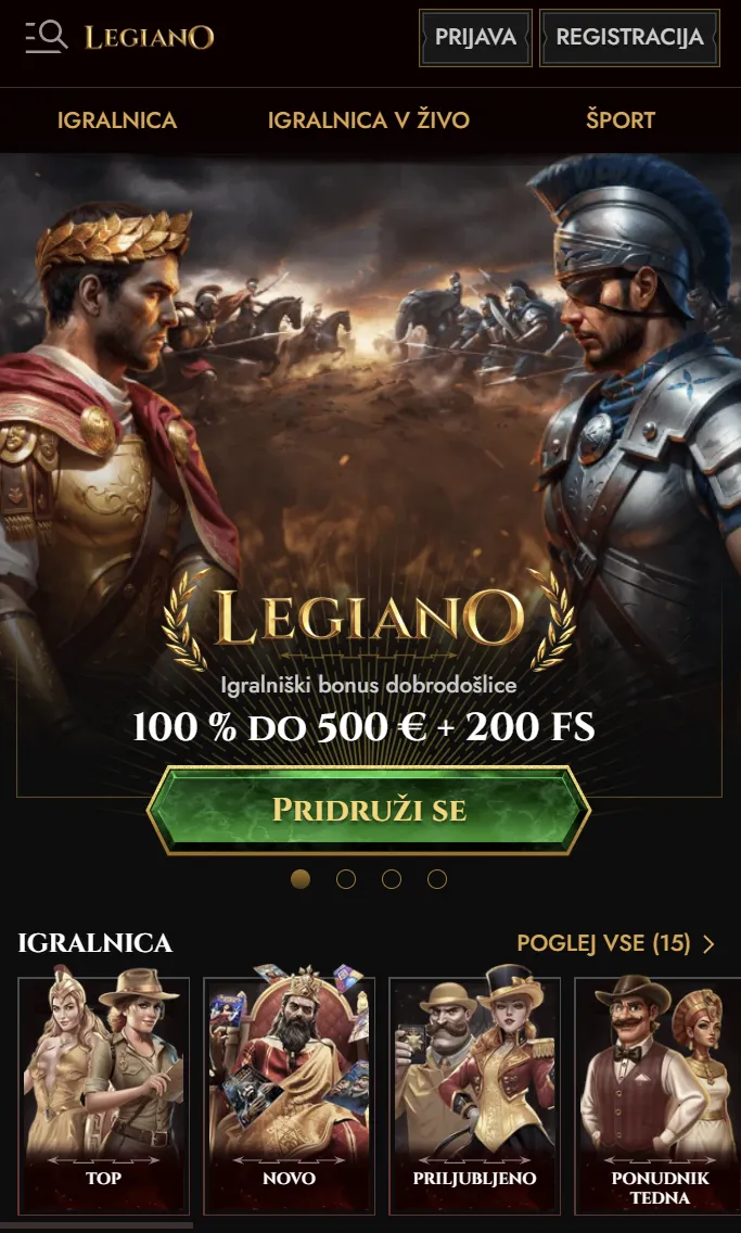 Mobilni dostop Legiano
