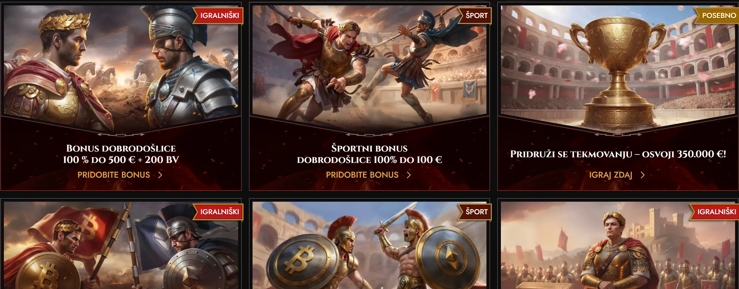 Casino promocije Legiano in ponovna nakazila