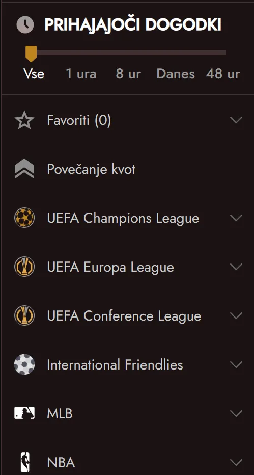 Funkcije športnih stav Legiano