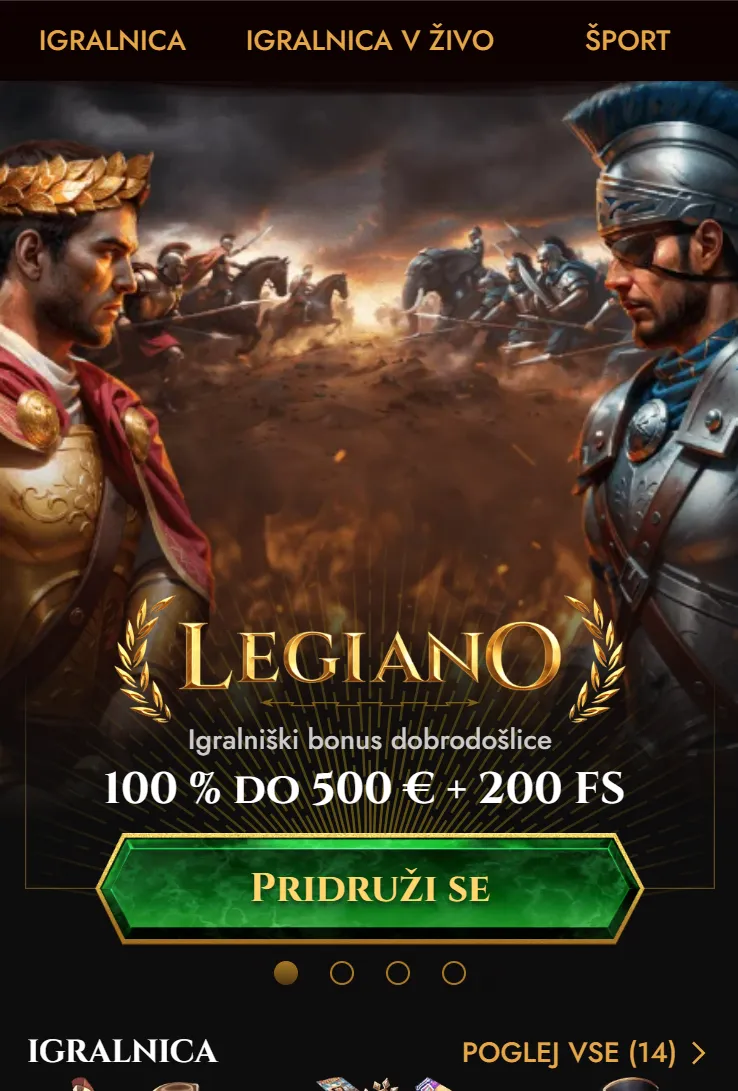 Mobilni dostop do Legiano